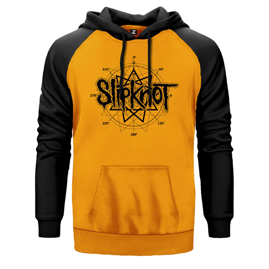 Slipknot Pentagram Çift Renk Reglan Kol Sweatshirt