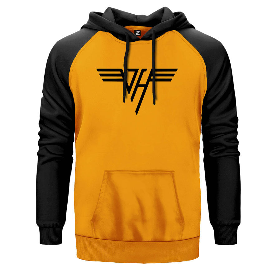 Van Halen Logo Classic Çift Renk Reglan Kol Sweatshirt