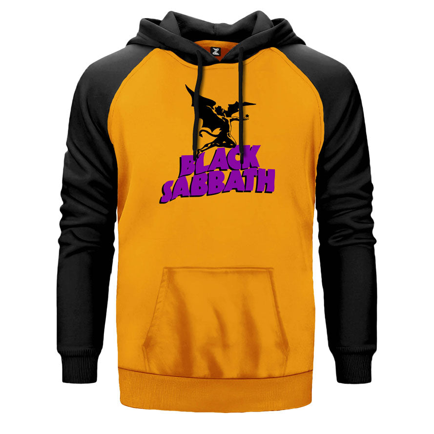 Black Sabbath Cover Çift Renk Reglan Kol Sweatshirt