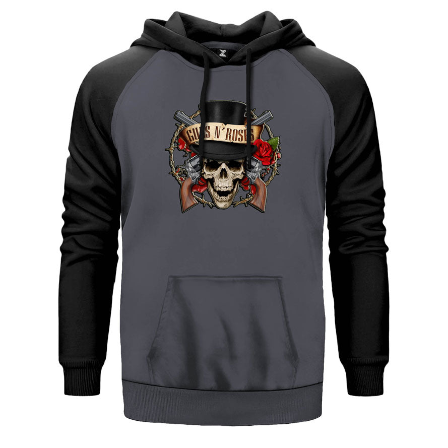 Guns N Rosses Vintage Çift Renk Reglan Kol Sweatshirt