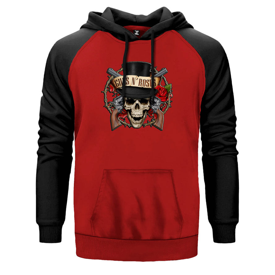 Guns N Rosses Vintage Çift Renk Reglan Kol Sweatshirt