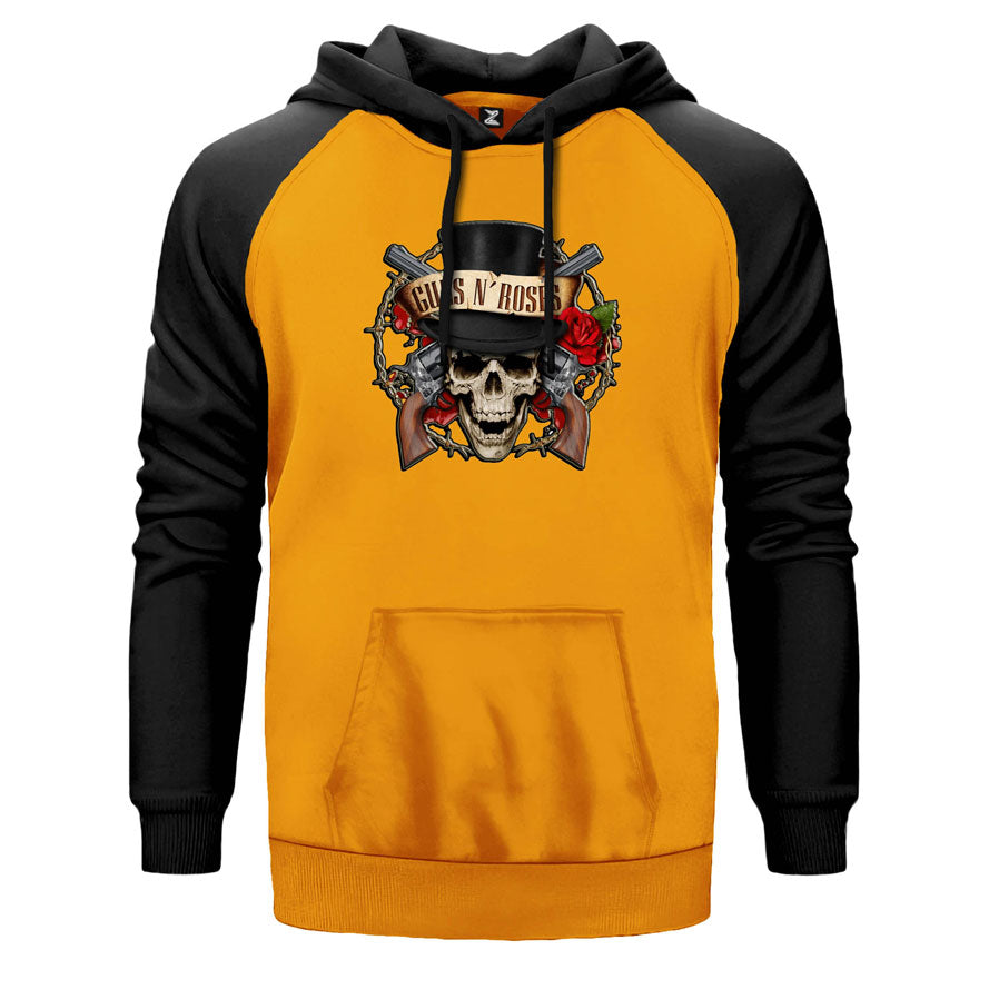 Guns N Rosses Vintage Çift Renk Reglan Kol Sweatshirt