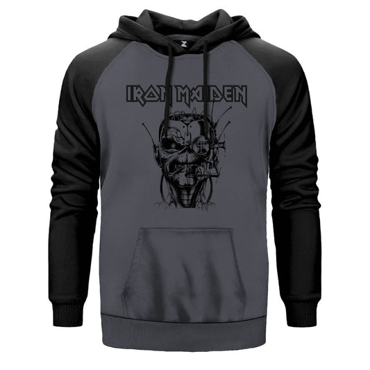 İndirimli Iron Maiden Soldier Draw Gri Renk Reglan Kol Sweatshirt