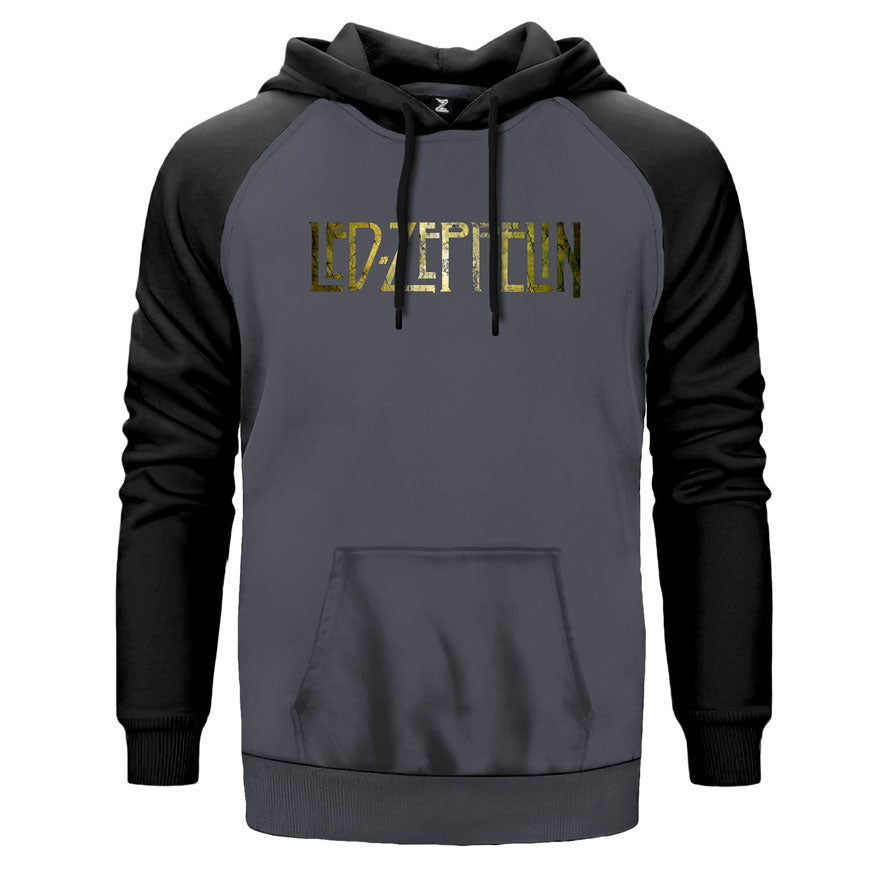 Led Zeppelin Wall Çift Renk Reglan Kol Sweatshirt