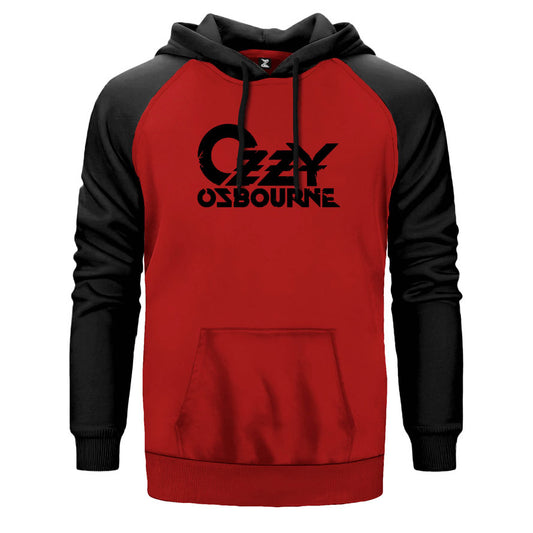 Ozzy Osbourne Logo Çift Renk Reglan Kol Sweatshirt