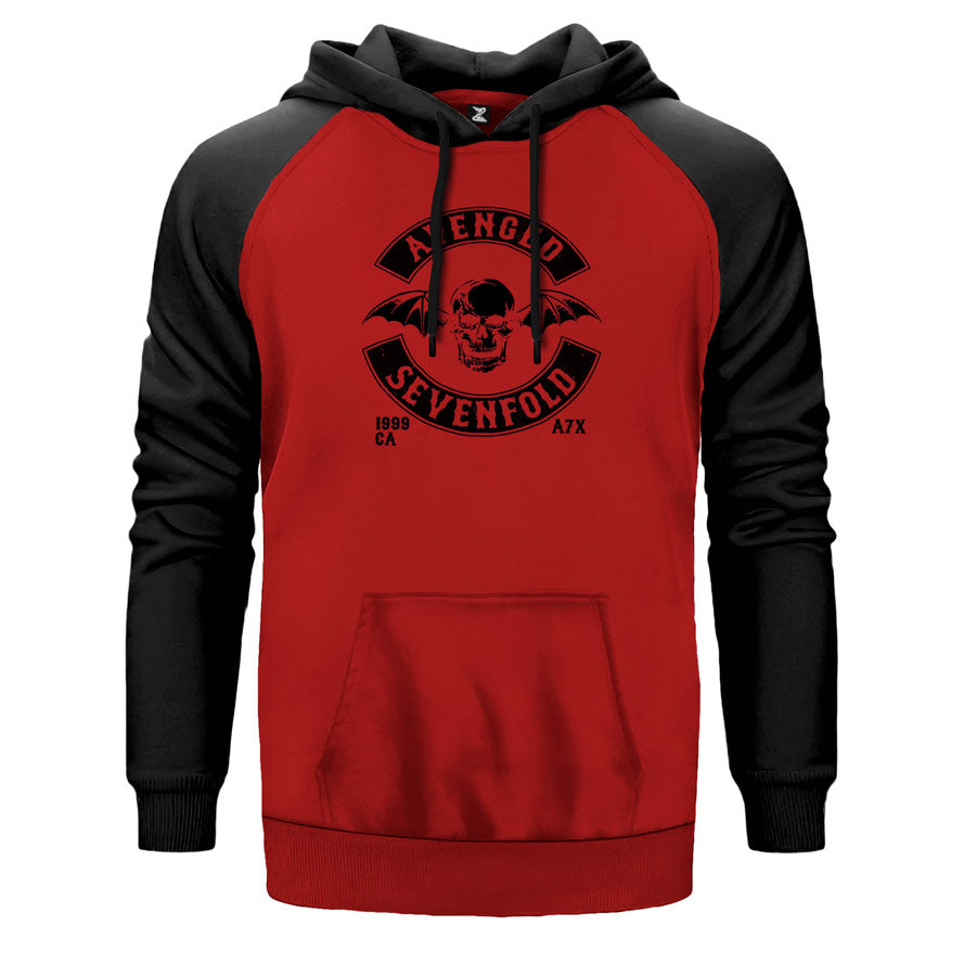 Avenged Sevenfold Back Patch Çift Renk Reglan Kol Sweatshirt