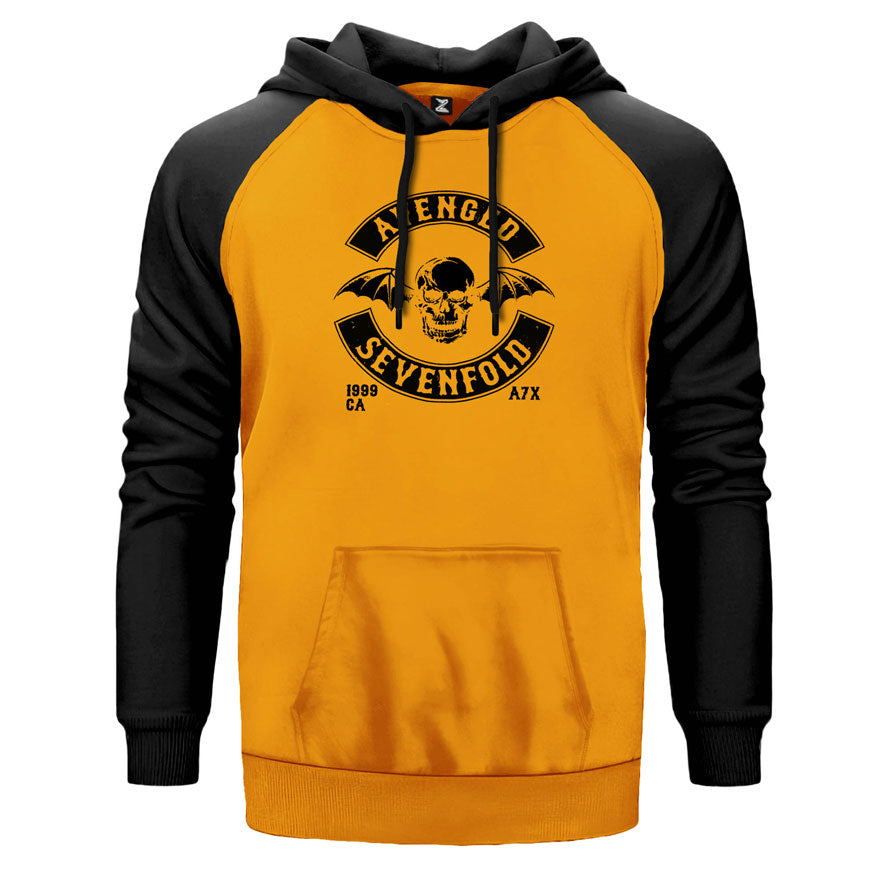Avenged Sevenfold Back Patch Çift Renk Reglan Kol Sweatshirt