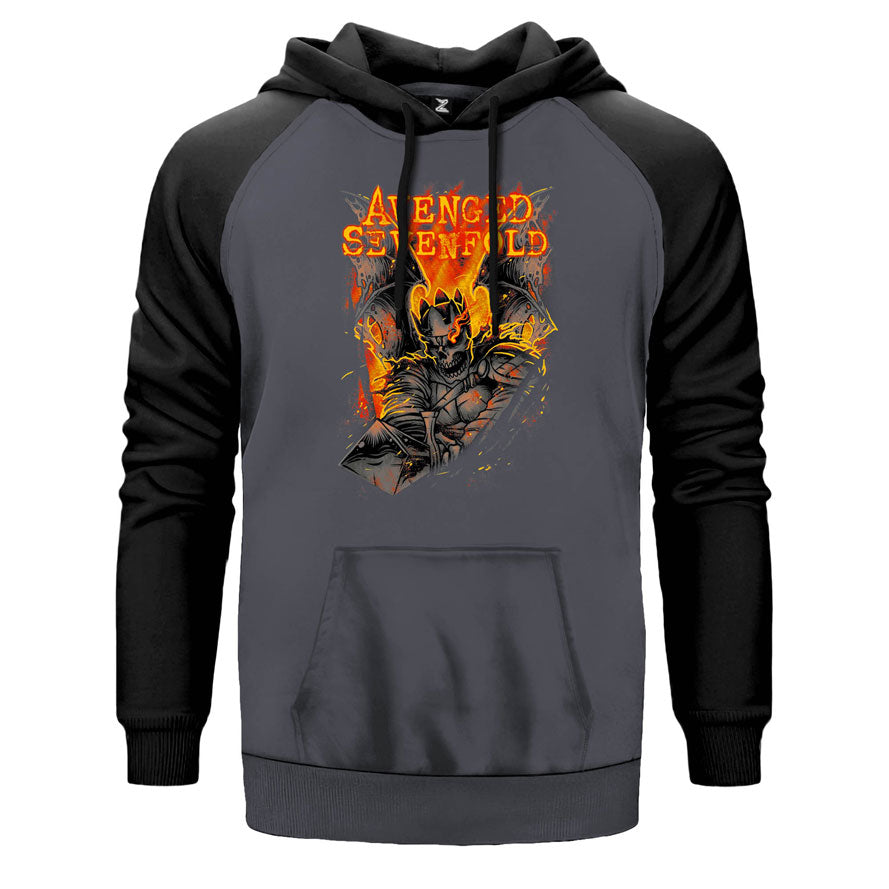 Avenged Sevenfold Knight Çift Renk Reglan Kol Sweatshirt