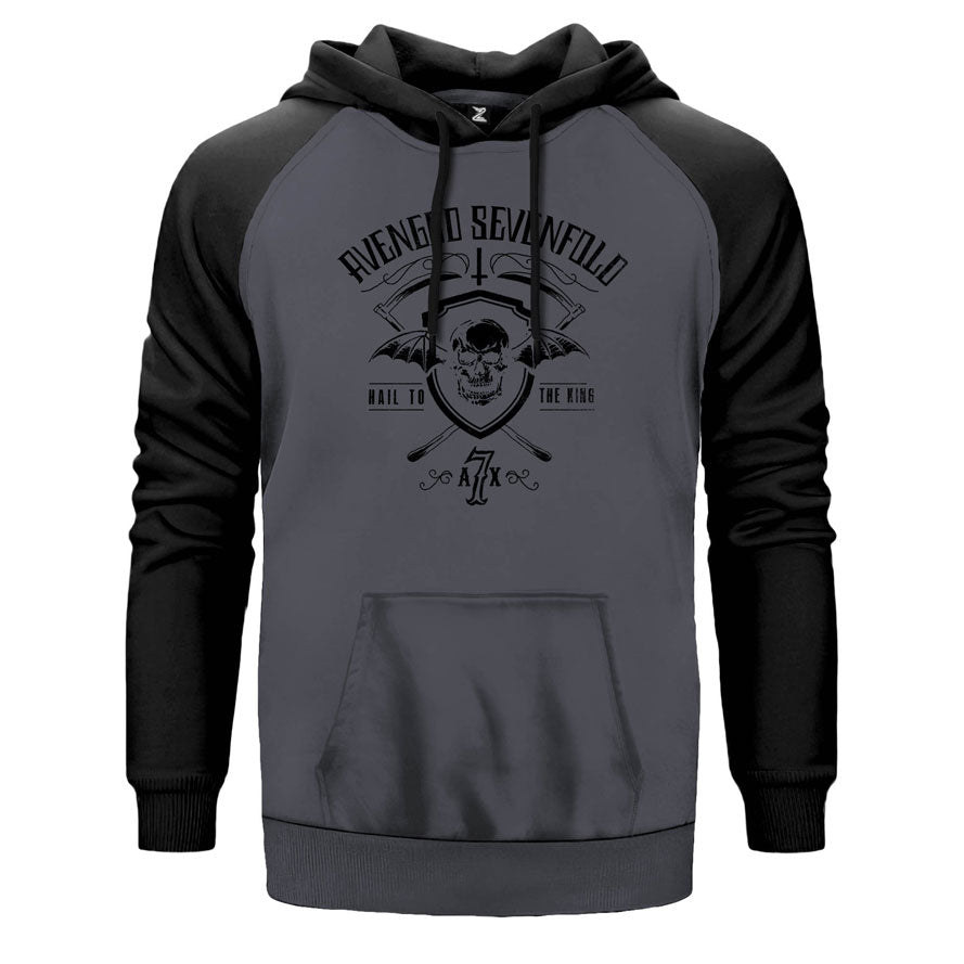 Avenged Sevenfold Hail to the King Çift Renk Reglan Kol Sweatshirt