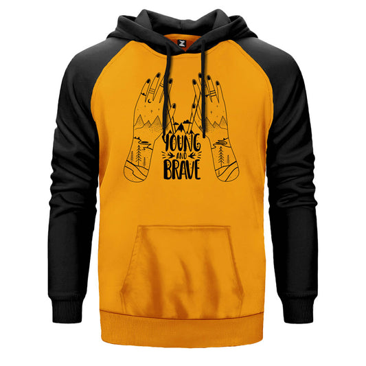 Young And Brave Çift Renk Reglan Kol Sweatshirt