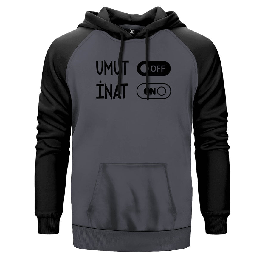 Umut Ve İnat Çift Renk Reglan Kol Sweatshirt