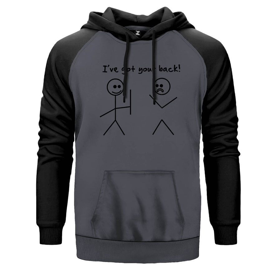 I ve Got Your Çift Renk Reglan Kol Sweatshirt