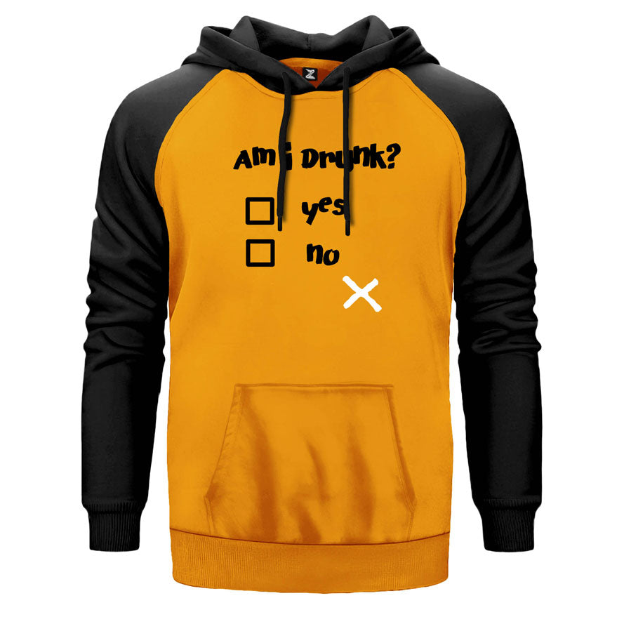 Am I Drunk Çift Renk Reglan Kol Sweatshirt
