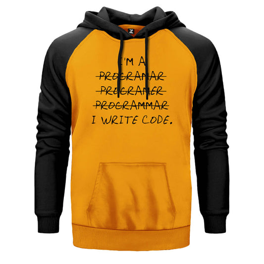 I Am a Programer Çift Renk Reglan Kol Sweatshirt