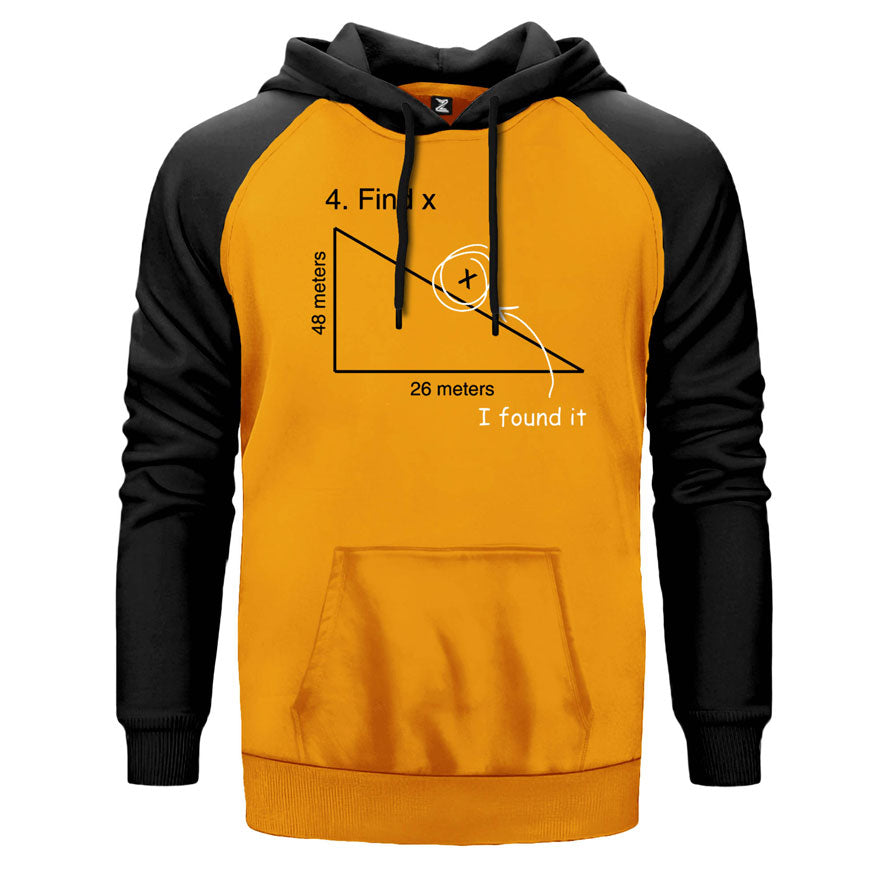 I Found It Çift Renk Reglan Kol Sweatshirt