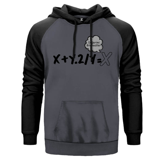 Değerimi Bilemediler Çift Renk Reglan Kol Sweatshirt