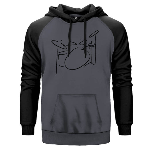 Bateri Çift Renk Reglan Kol Sweatshirt