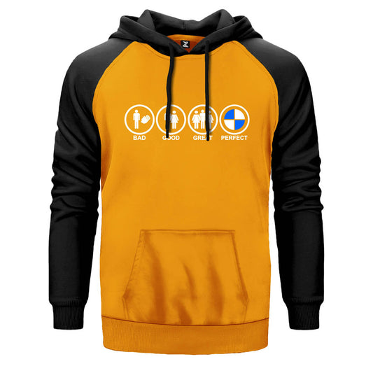 Bad Good Gread Perfect Çift Renk Reglan Kol Sweatshirt