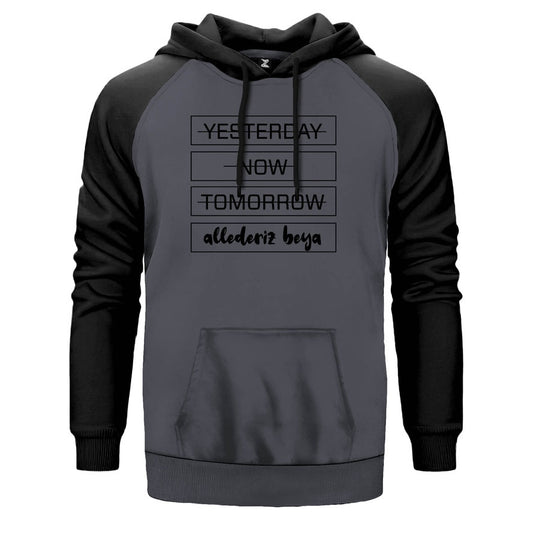 Allederiz Beya Çift Renk Reglan Kol Sweatshirt