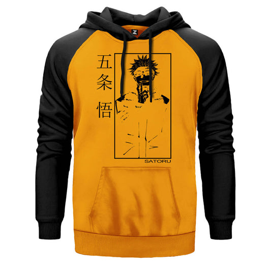 Satoru Jujustu Kaisen Çift Renk Reglan Kol Sweatshirt