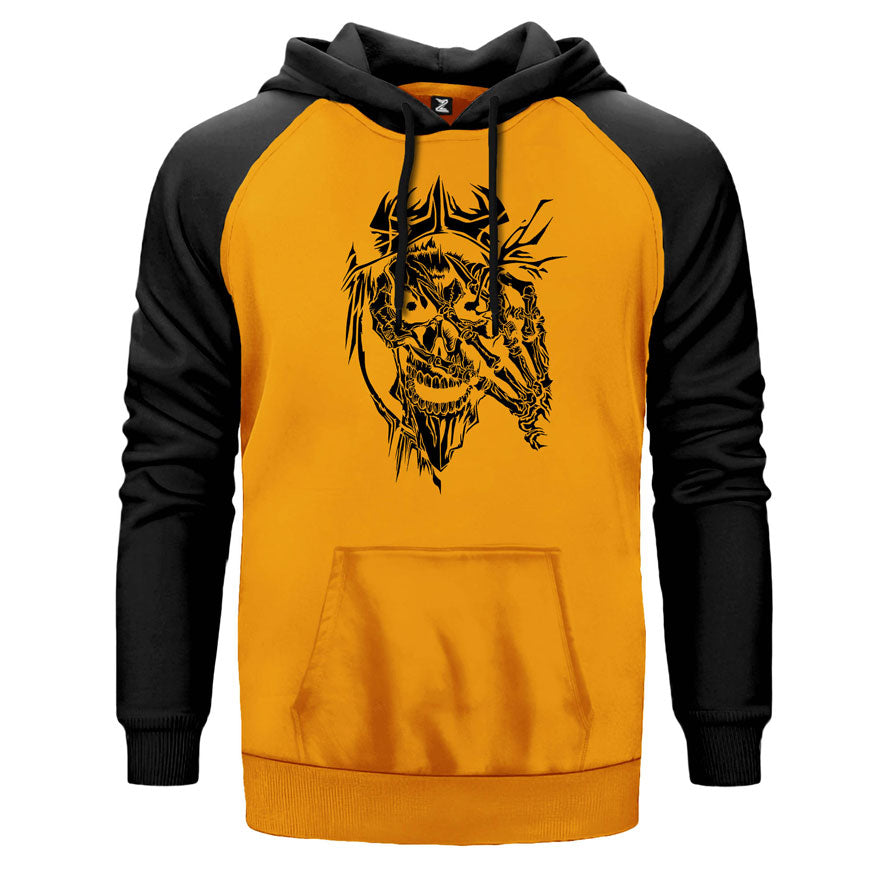 Overlod Çift Renk Reglan Kol Sweatshirt