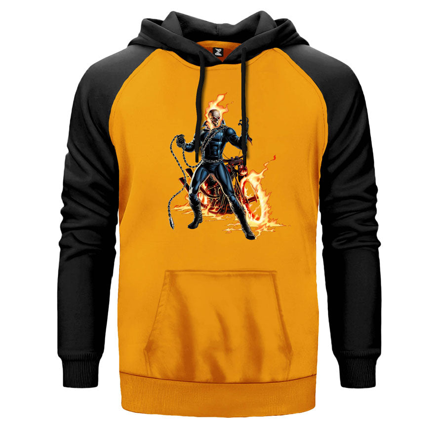 Ghost Rider The Laugh Of The Dead Çift Renk Reglan Kol Sweatshirt