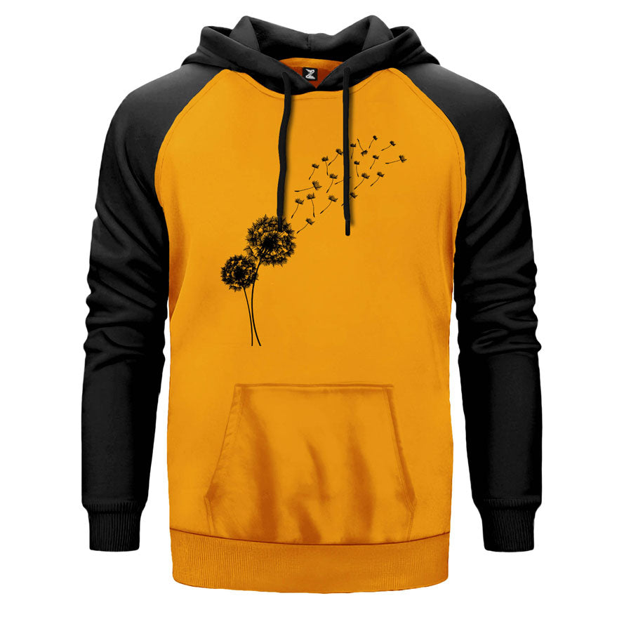 Seed Blowing in Wind Çift Renk Reglan Kol Sweatshirt