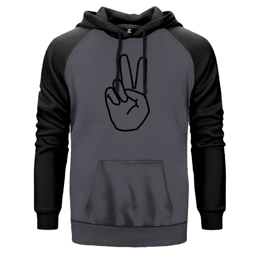 Peace Barış Çift Renk Reglan Kol Sweatshirt