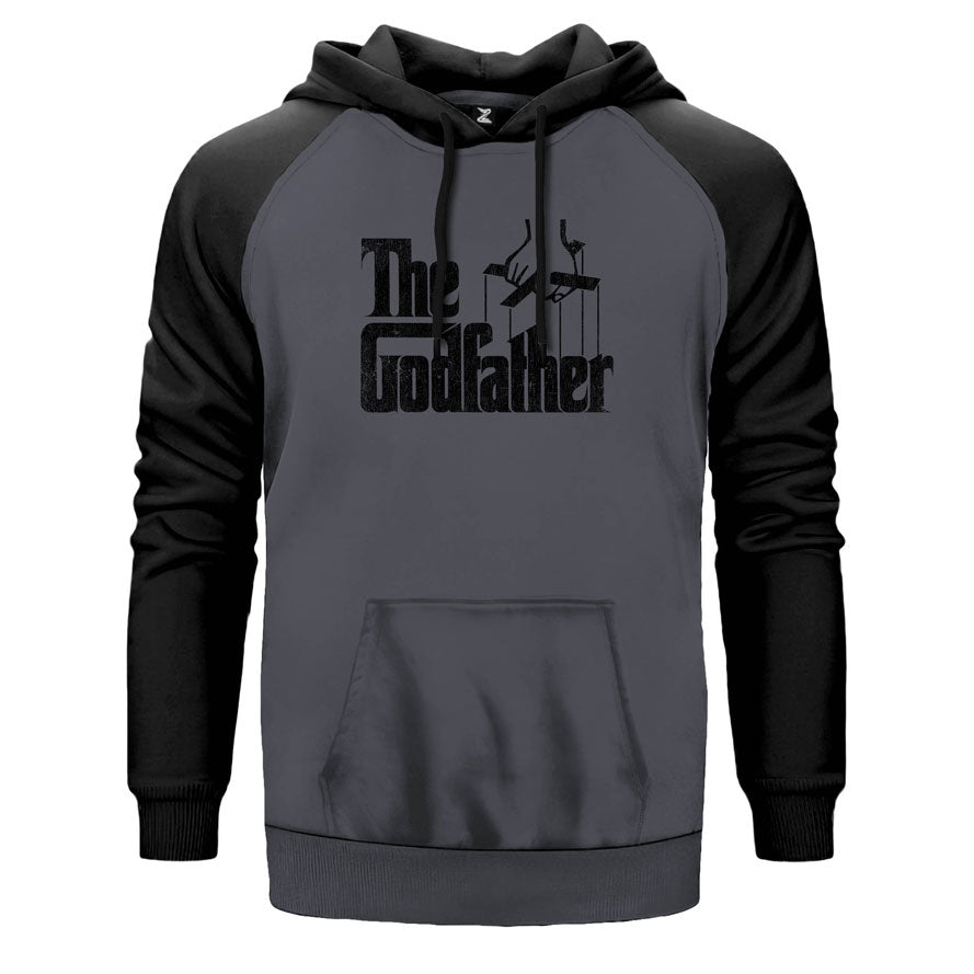 The Godfather Distorted Çift Renk Reglan Kol Sweatshirt