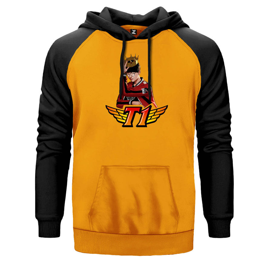 SKT T1 Faker Çift Renk Reglan Kol Sweatshirt
