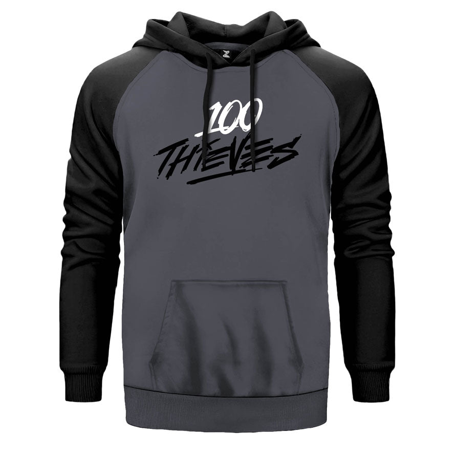 100 Thieves Splash Çift Renk Reglan Kol Sweatshirt