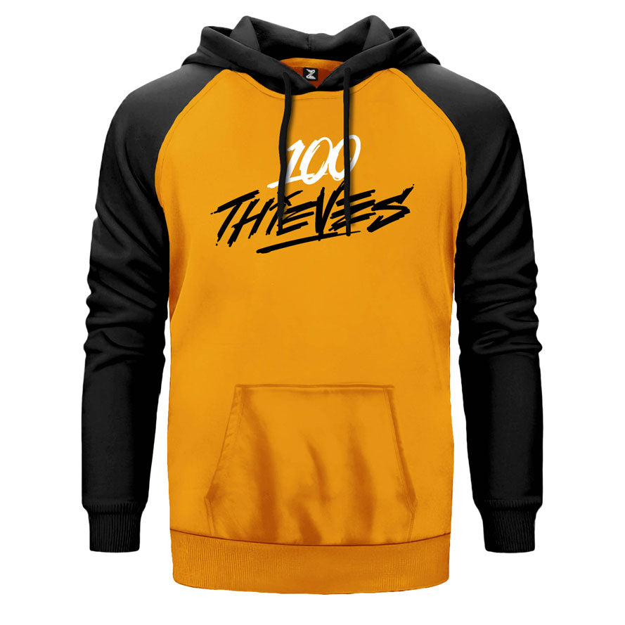 100 Thieves Splash Çift Renk Reglan Kol Sweatshirt