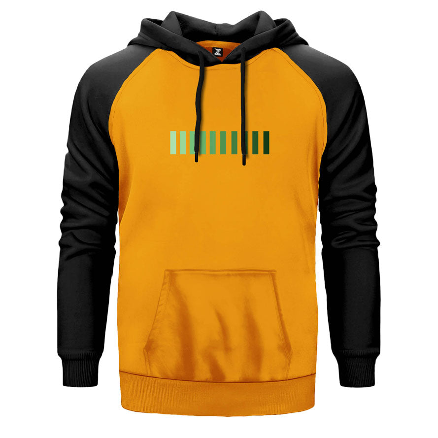 Green Scales Çift Renk Reglan Kol Sweatshirt