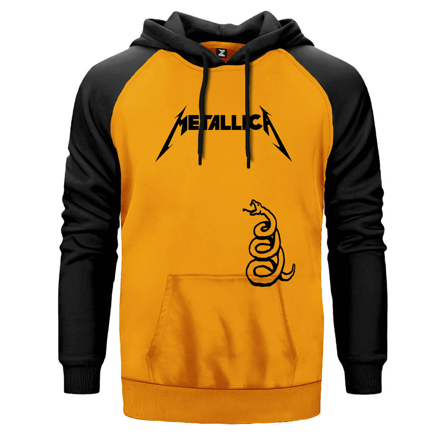 Metallica Snake Çift Renk Reglan Kol Sweatshirt