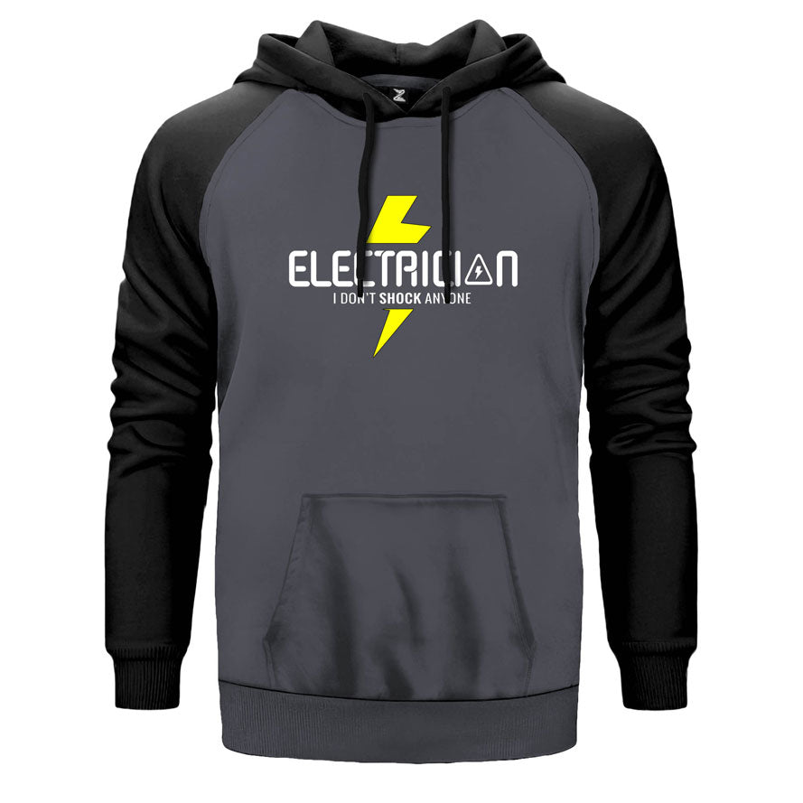 Elektrikçi Çift Renk Reglan Kol Sweatshirt