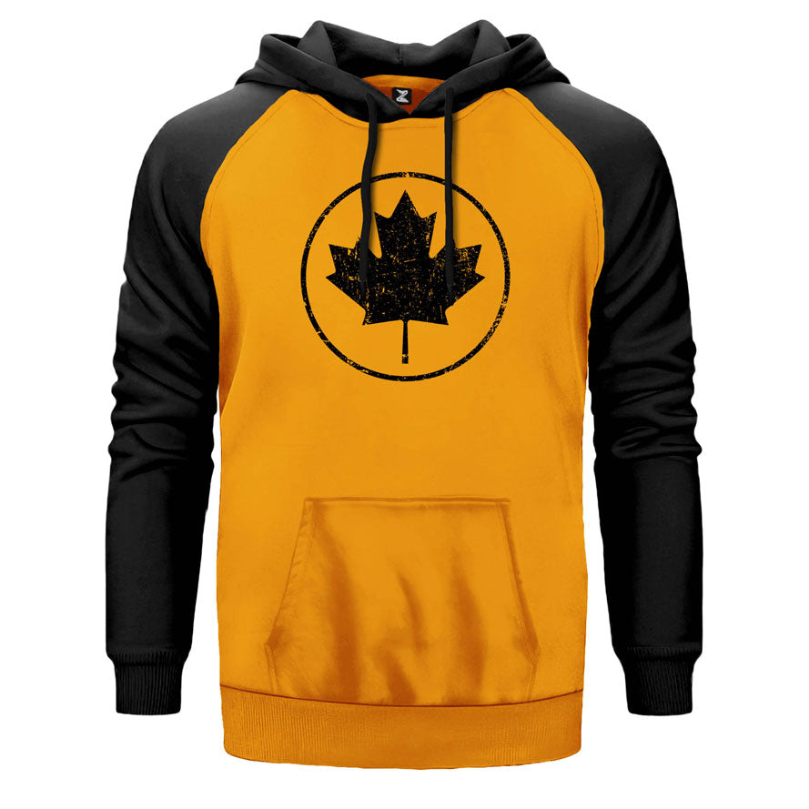 Leaf Plane Çift Renk Reglan Kol Sweatshirt