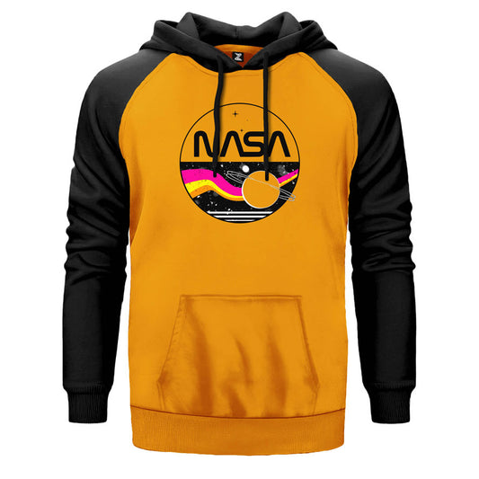 Nasa Retro Çift Renk Reglan Kol Sweatshirt