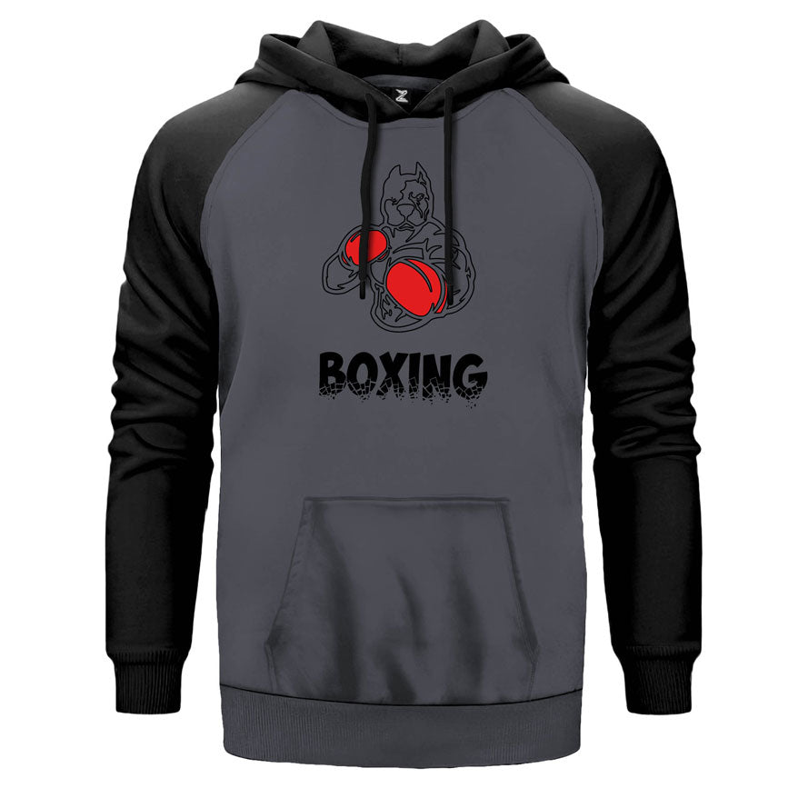 Pitbull Boxing Çift Renk Reglan Kol Sweatshirt