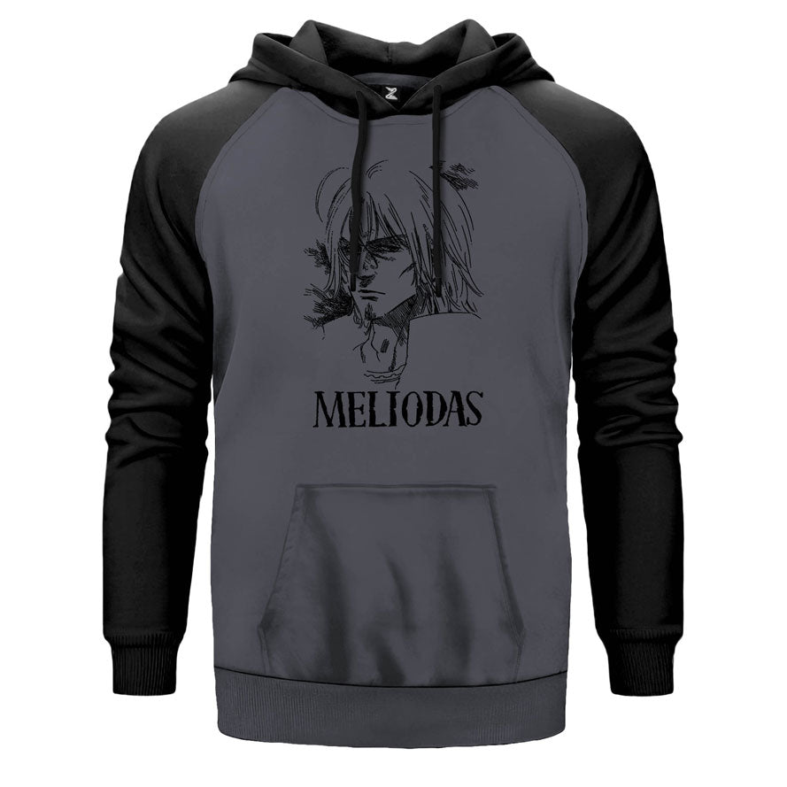 Meliodas Çift Renk Reglan Kol Sweatshirt