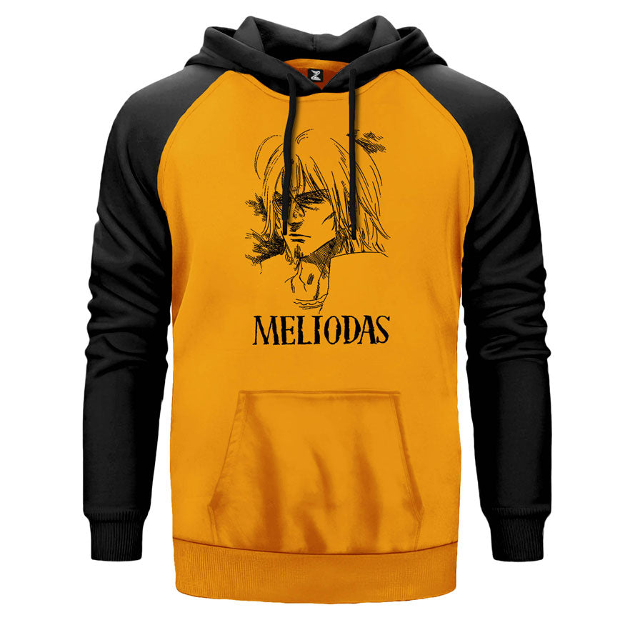 Meliodas Çift Renk Reglan Kol Sweatshirt