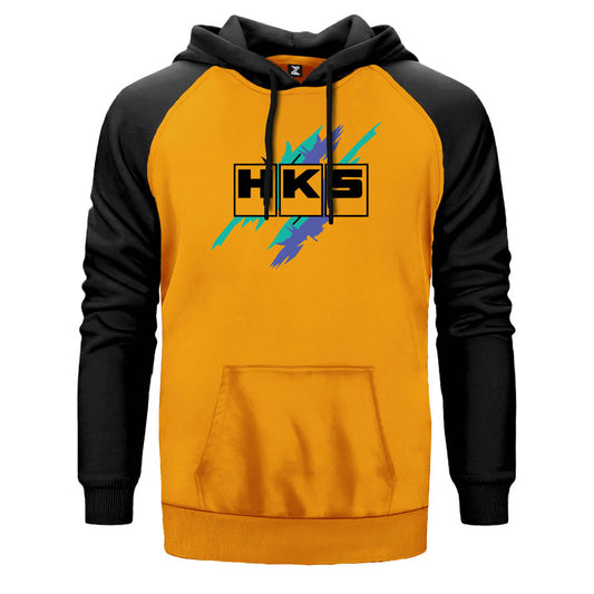 HKS Tuning Çift Renk Reglan Kol Sweatshirt
