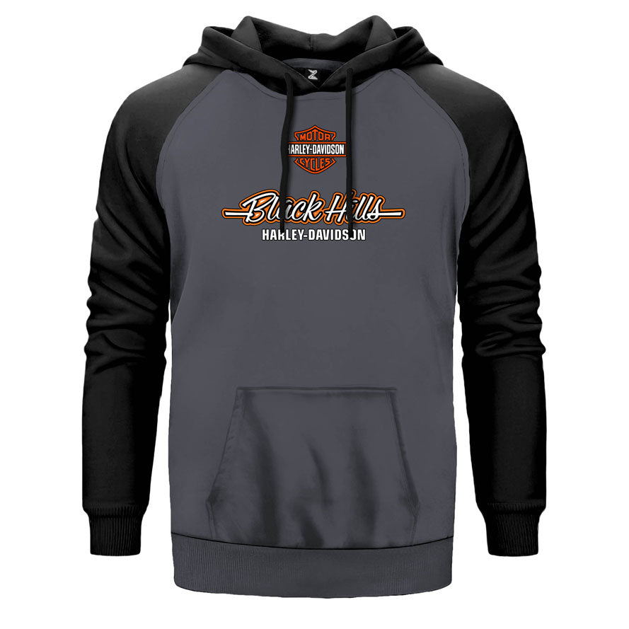 Harley Davidson Black Hills Çift Renk Reglan Kol Sweatshirt