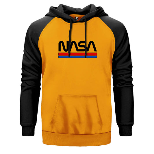 Nasa Red Blue Çift Renk Reglan Kol Sweatshirt