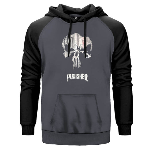 Punisher Confident Çift Renk Reglan Kol Sweatshirt