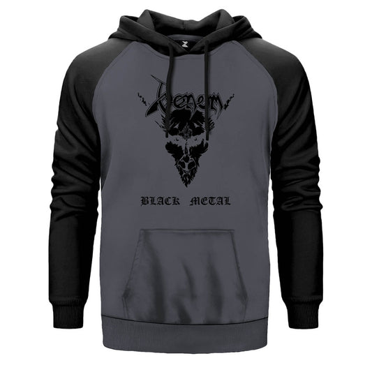 Venom Black Metal Çift Renk Reglan Kol Sweatshirt