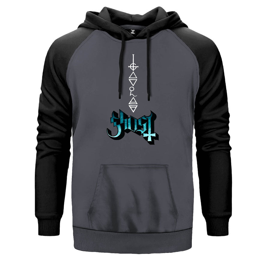 Ghost Rivals Çift Renk Reglan Kol Sweatshirt