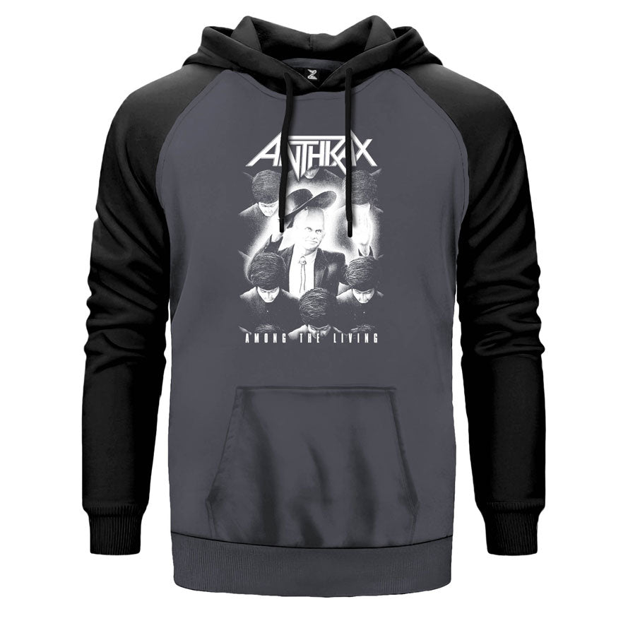 Anthrax Among The Living Çift Renk Reglan Kol Sweatshirt