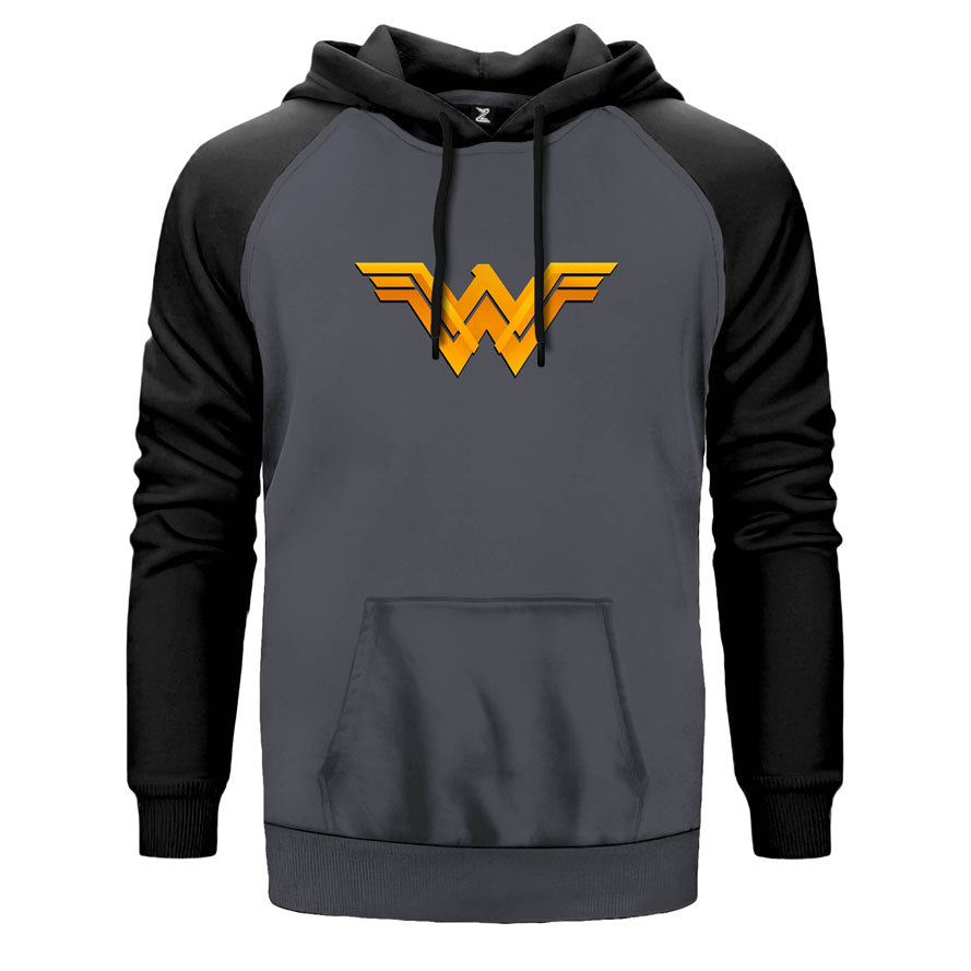 Wonder Woman Releated Çift Renk Reglan Kol Sweatshirt