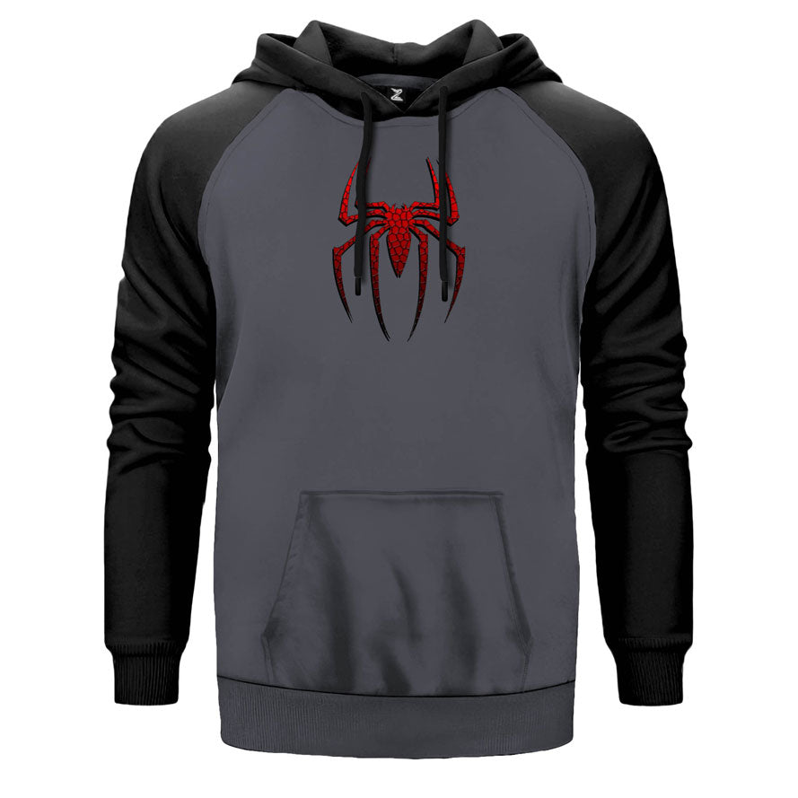 Spiderman Suit Çift Renk Reglan Kol Sweatshirt