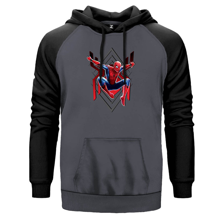 Spiderman Jump Çift Renk Reglan Kol Sweatshirt